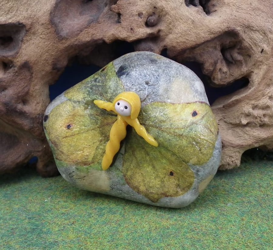 Rock Faery 'Rhue' OOAK Sculpt by Ann Galvin