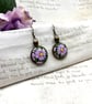 Summer Seconds -Lilac daisy dangle earrings floral jewellery gifts flower lovers - Image 2
