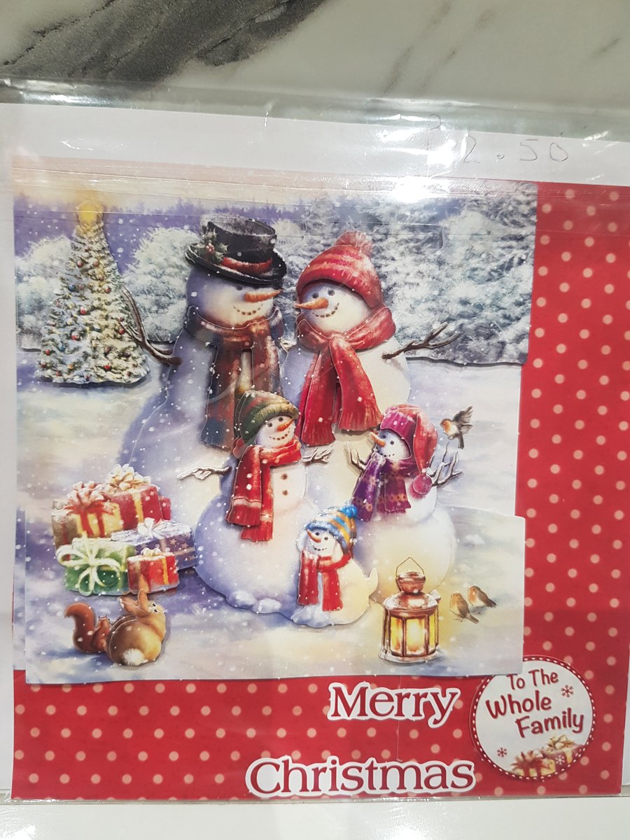 Snowman Christmas card