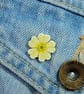 Primrose Pin Brooch, Handmade February Birthday Gift, February Birth Flower - Image 2
