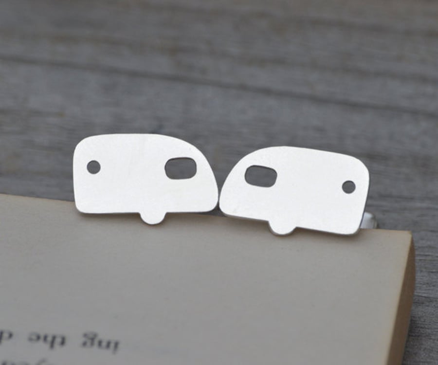 Caravan Cufflinks In Solid Sterling Silver