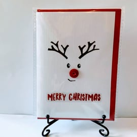 Whimsical Reindeer Christmas Card