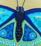 Beauteous Blue Butterfly Cushion - Image 4