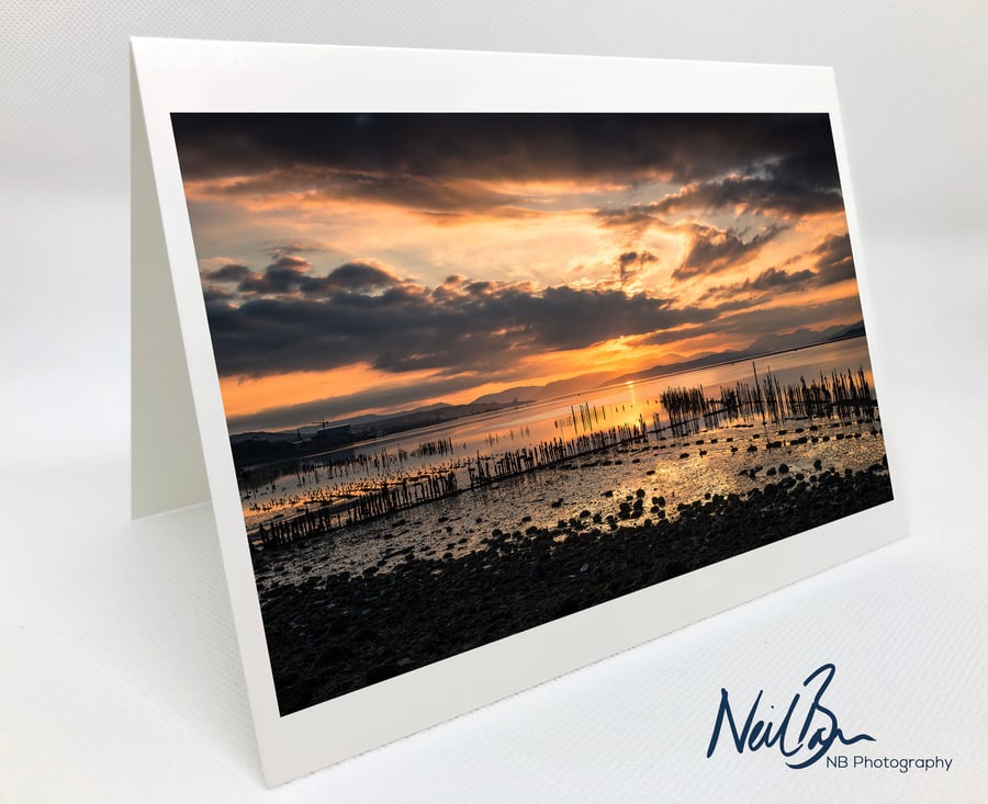 The Timber Ponds Port Glasgow - Scotland Greeting Card by Neil Barr