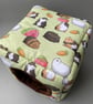 Guinea pig cosy cube house. Guinea pig cube house. Padded fleece lined house. - Image 5