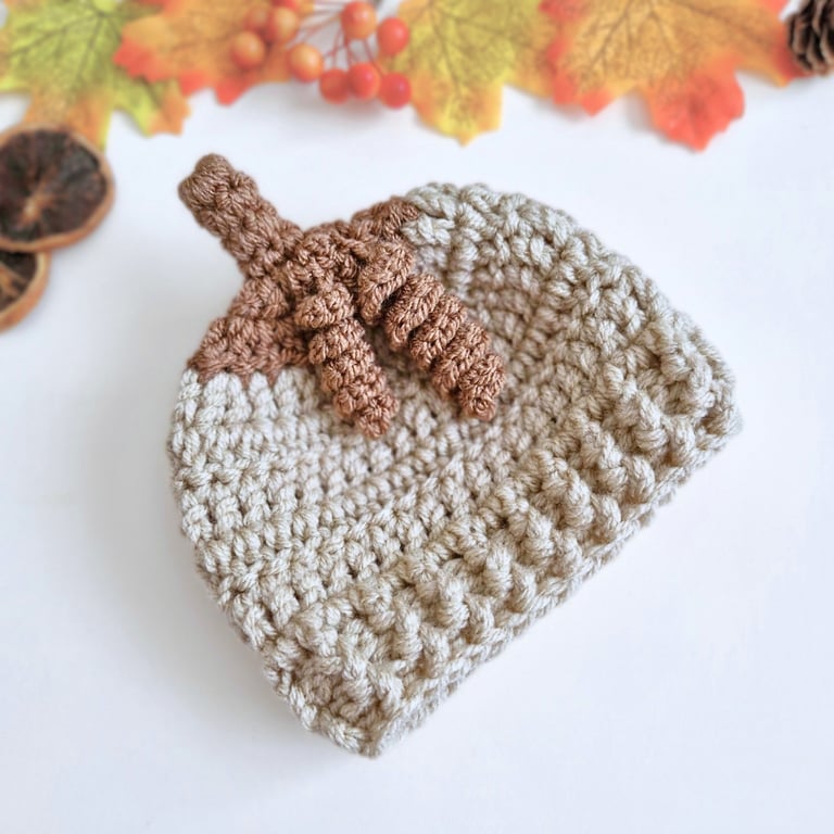Summerween Baby Hat – Crochet Pumpkin Autumn Gift