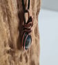 Multicoloured Natural Labradorite Copper Necklace Pendant Gift Crystal Jewellery - Image 7