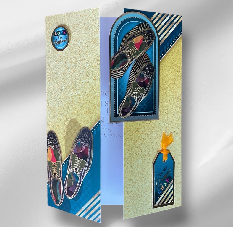 Card for him. Greetings card for a special boyfriend. 