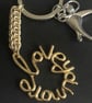 Sterling Silver Gold Plated “Love You More” Chainmaille Handbag Charm - Image 9