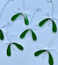 Stained Glass Mistletoe Sprig Suncatcher - Handmade Window Decoration  - Image 1