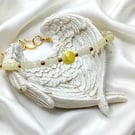 Yellow Chalcedony & Yellow Opal Bracelet