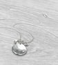 Handmade sterling silver 16mm diamond kiss petal charm pendants on a trace chain - Image 4