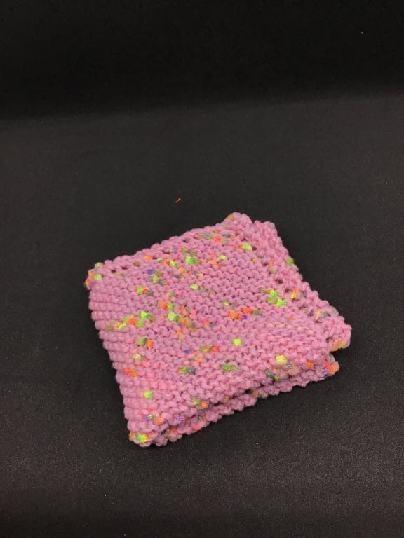 Hand Knit Cotton Dishcloth 