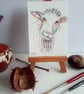  Sheep miniature ACEO Original Painting - Image 1