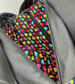 Handmade fully lined owl tree cotton tapestry hobo bag with faux leather detail - Image 5