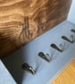 Solid wood Key Rack and Shelf, Rustic and Farmhouse Style. - Image 3