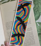 Handmade Multicoloured Swirl Dragon Bookmark