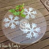 Fused Glass Snowflake Cake Stand
