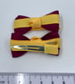 School Itty Bitty Wine and Yellow Gold on Clips (pair) - Image 3