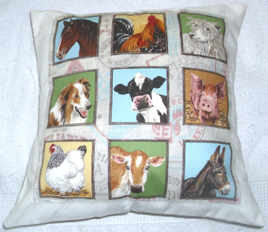 ON the Farm Animals cushion