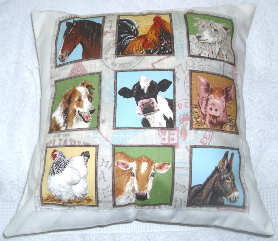 ON the Farm Animals cushion