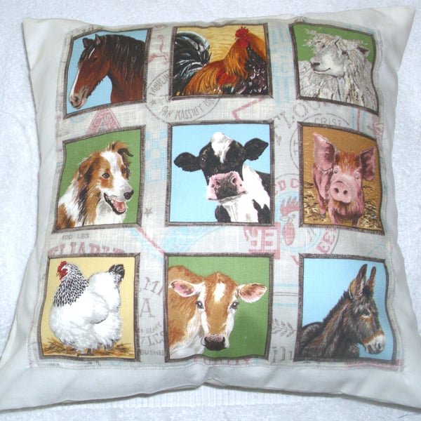 ON the Farm Animals cushion