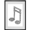 Personalised Musical Music Note Design Word Art Gifts 