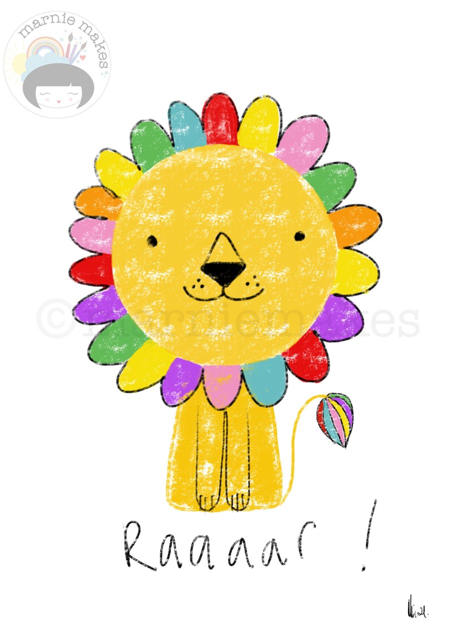 Raaar! - A4 Giclee print