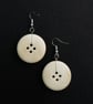 Large flower button dangle earrings - Image 3