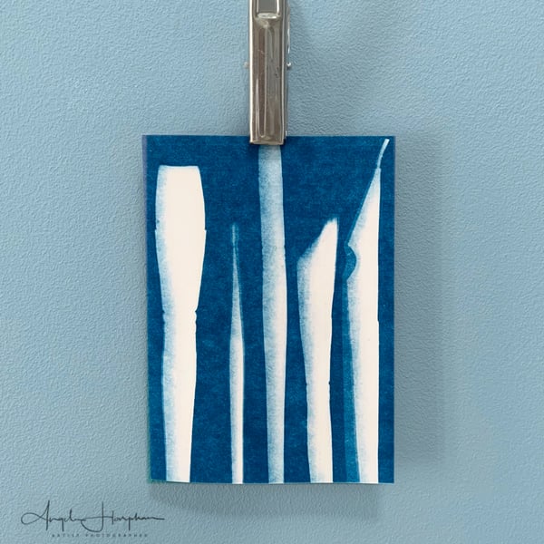 Cyanotype Blank Card - Brushes and Tjanting