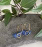 Polymer clay and brass earrings  - Image 2