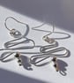 Sterling silver squiggle earrings  - Image 2