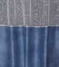 Small curtain Brise bise window panel Handmade Blue & White Unique - Image 2