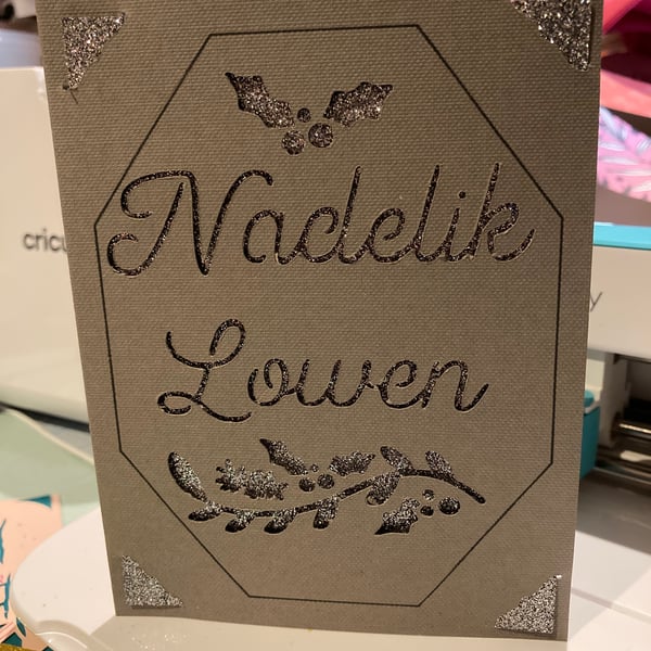 A single Cornish Christmas card