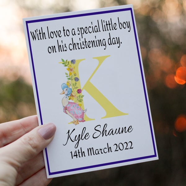 Boy Christening Day Card, Congratulations for Christening Day, Christening Day 