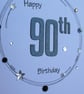 90th Birthday Card - Silver Wreath Design  - Image 6