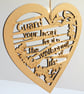 Large wooden heart - Guard your heart (Proverbs 4:23) - Image 2