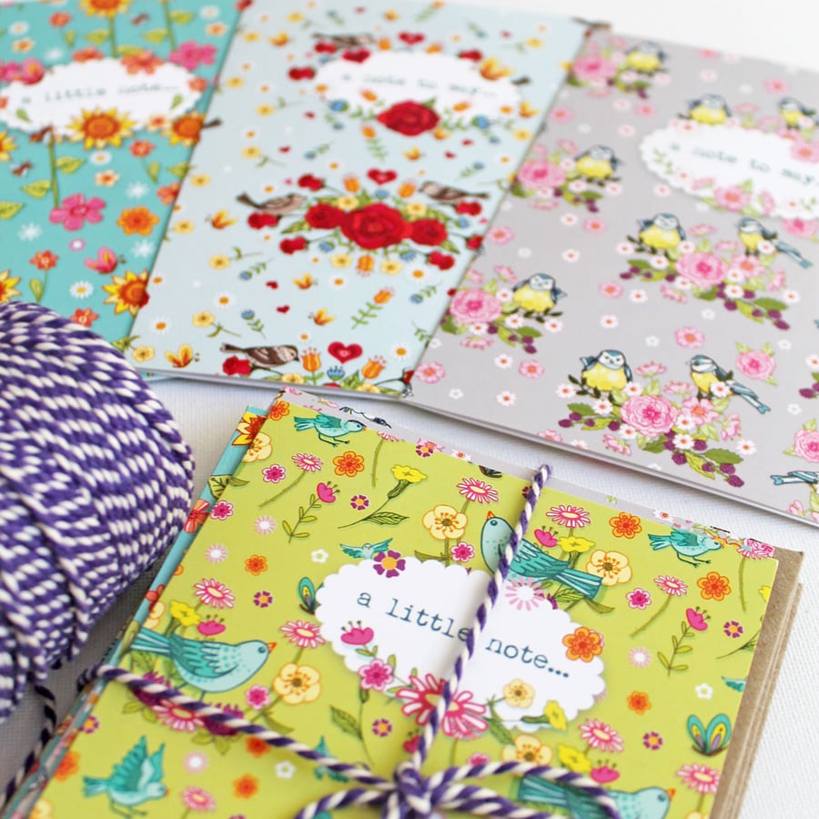 Pack of 4 'Bloom' Notecards - 1 of 4 Designs