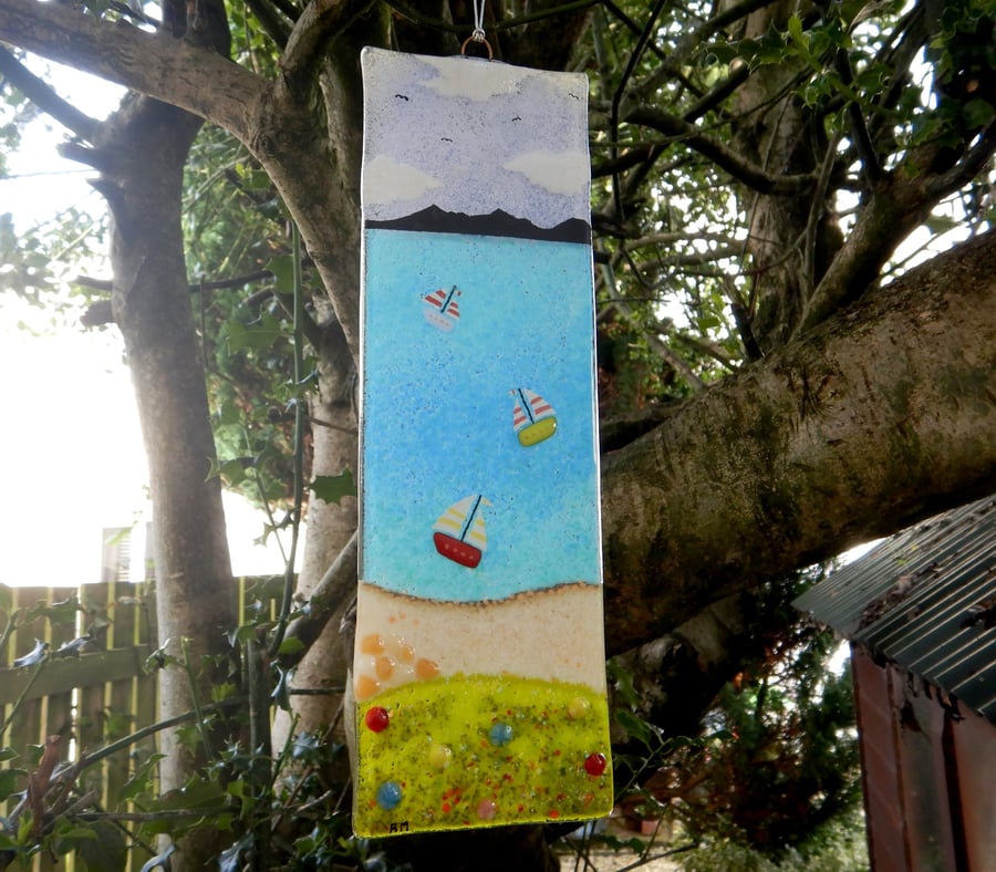 Fused Glass Isle of Arran Suncatcher