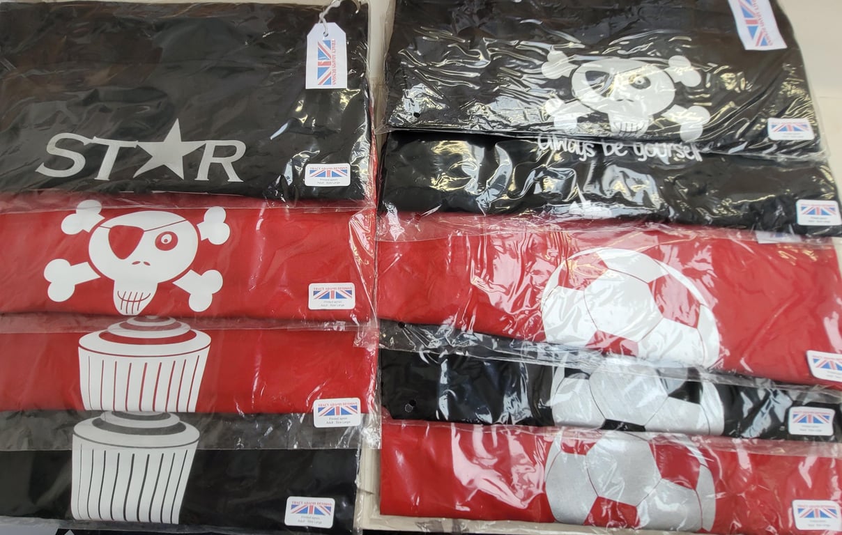 Discounted large apron - many designs. Made in England