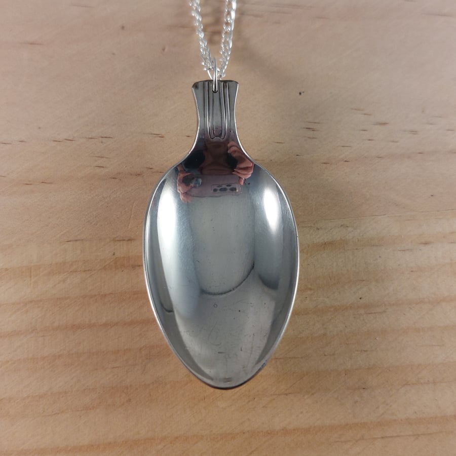 Upcycled Silver Plated Spoon Necklace (SPN102502)