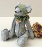 Hand sewn teddy bear, one of a kind collectable elf artist bear by Bearlescent  - Image 8