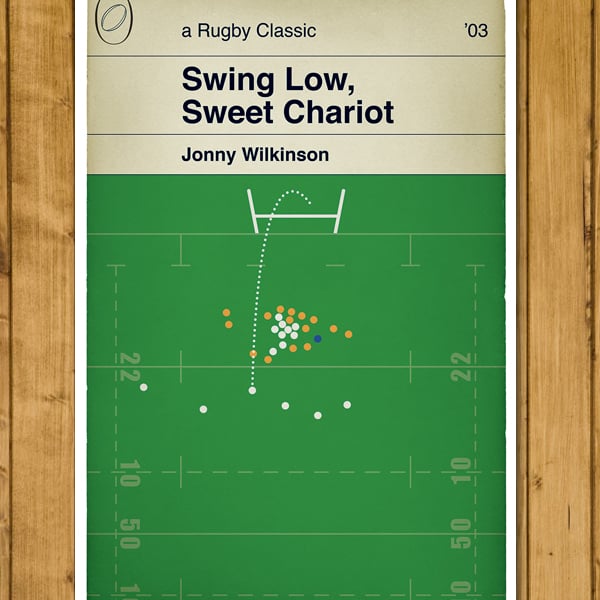 England Rugby - Jonny Wilkinson - England v Australia - Book Cover Poster