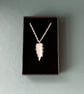Fine Silver Leaf Pendant On 16 Inch Chain - Image 3