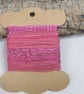 Small Dark Cochineal Pink Natural Dye Textured Thread Pack - Image 1