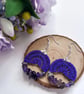Micro Crochet Gemstone Statement Earrings - Image 4