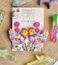 Funky Colourful Chicken Polymer Clay earrings