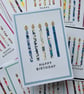 Custom Liberty Print Fabric Birthday Candle Card - CUSTOM order - Image 6