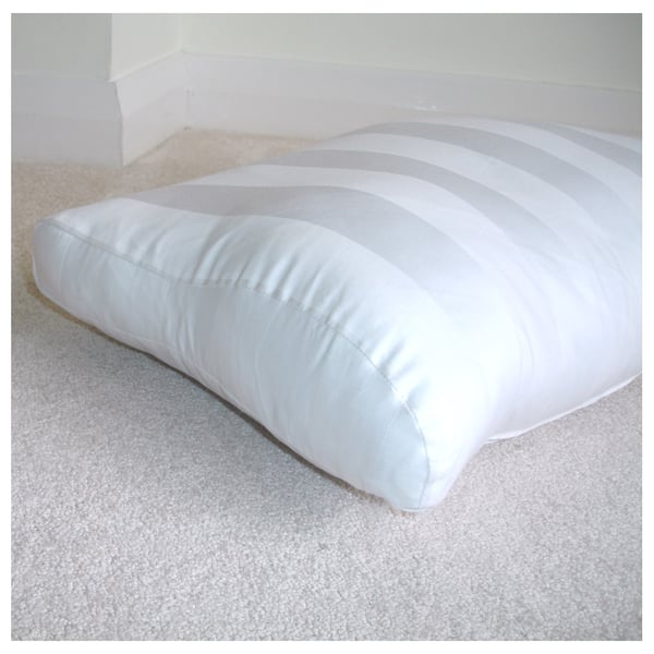 Tempur Original Neck Pillow COVER ONLY 100% Cotton White Striped Medium 50cm