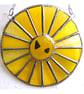 Sun Yellow Suncatcher Stained Glass Handmade Colour Wheel 005 - Image 5